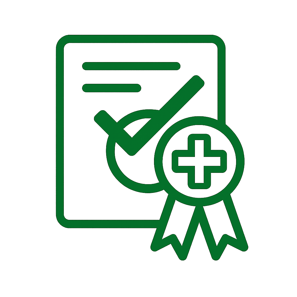 Certificado por el Ministerio de Sanidad